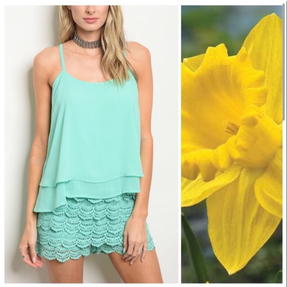 Summer / Spring mint romper